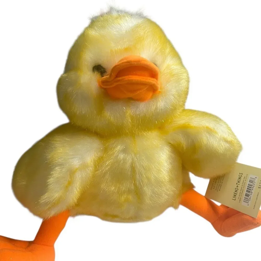 Easter Yellow Plush Duck Toy 13” stuffed animal